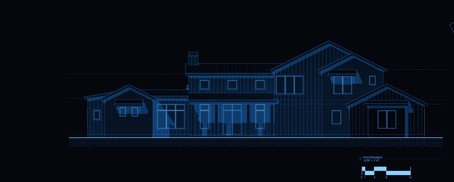 Front and rear elevations